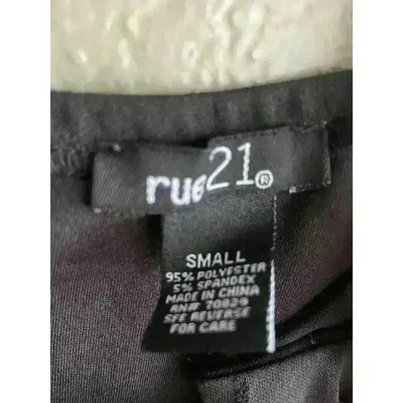 Rue 21 Y2K Black Spaghetti Strap Bodycon Mini Dress Size Large - Picture 7 of 7